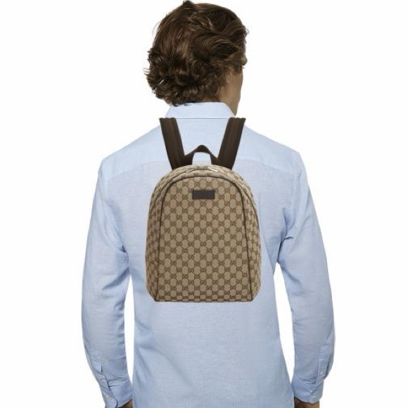 GUCCI Original GG Canvas Travel Backpack - Picture 2 of 9